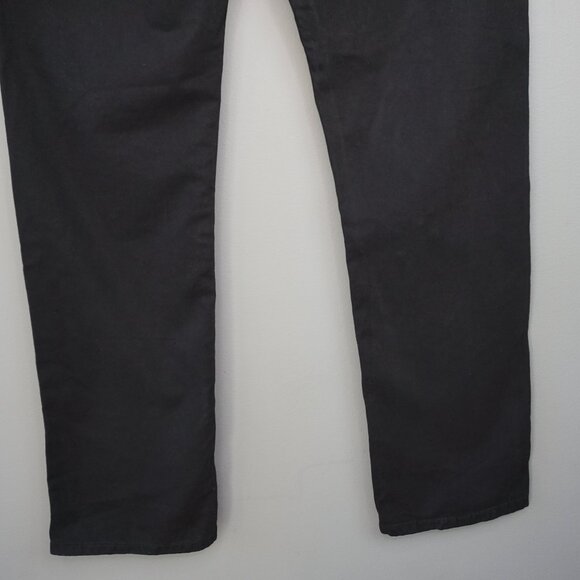 New Ag Adriano Goldschmied Everett Slim Straight Pants in Super Black size 34x32 - Picture 12 of 16